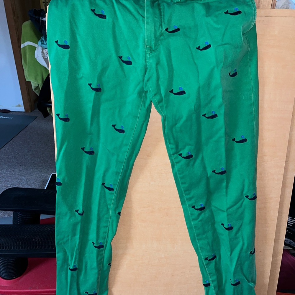 Polo by Ralph Lauren Green Pants with Whale Design